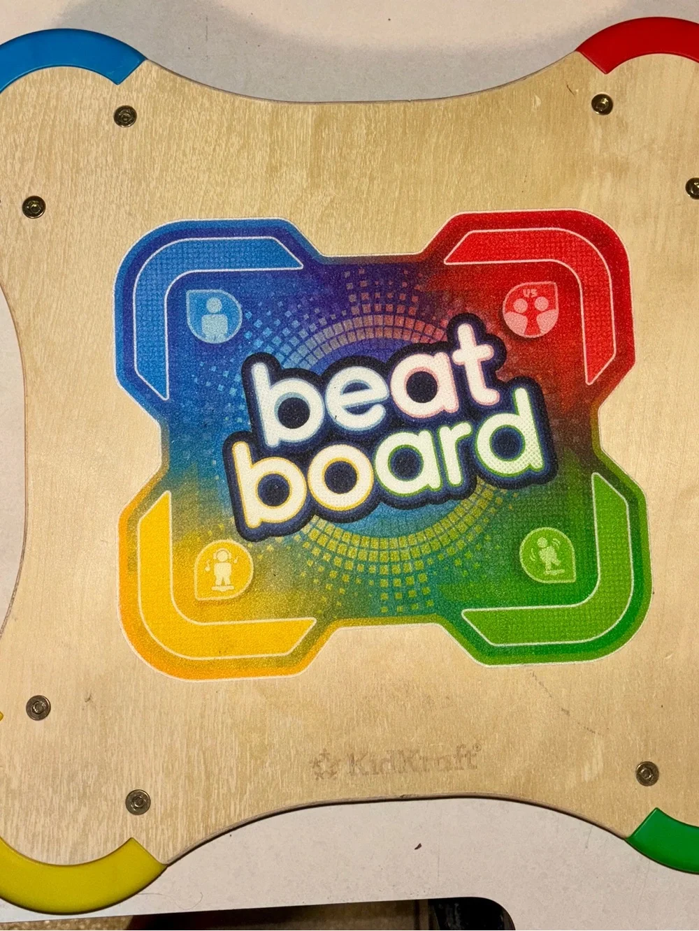 KidKraft beat board Colorful Learning Activity Game - Red, Blue, Green, Yellow